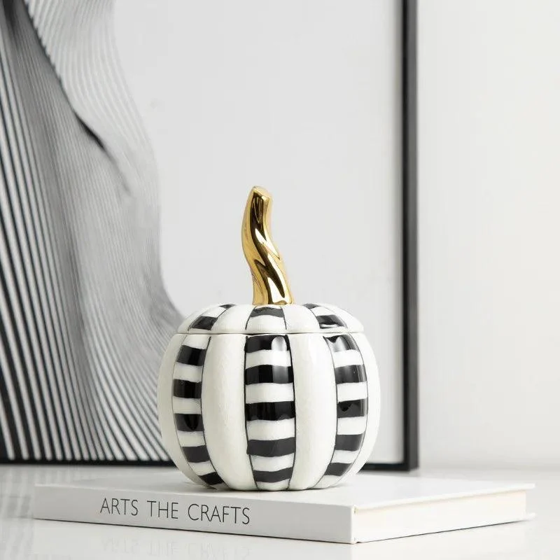 Homeko Haven Ceramic Pumpkin Jar -