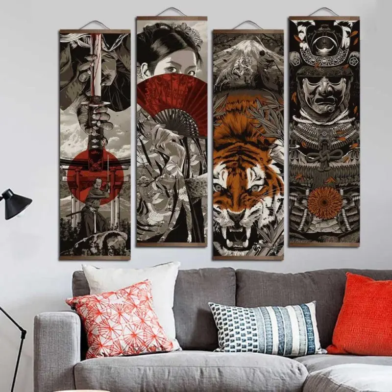 Homeko Heart Of A Warrior Samurai Paintings