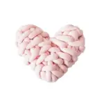 Homeko Heart Shaped Knot Throw Pillow Cushion