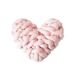 Homeko Heart Shaped Knot Throw Pillow Cushion