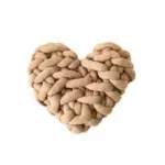 Homeko Heart Shaped Knot Throw Pillow Cushion