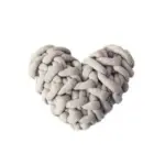 Homeko Heart Shaped Knot Throw Pillow Cushion