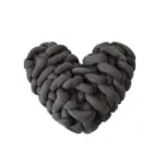 Homeko Heart Shaped Knot Throw Pillow Cushion