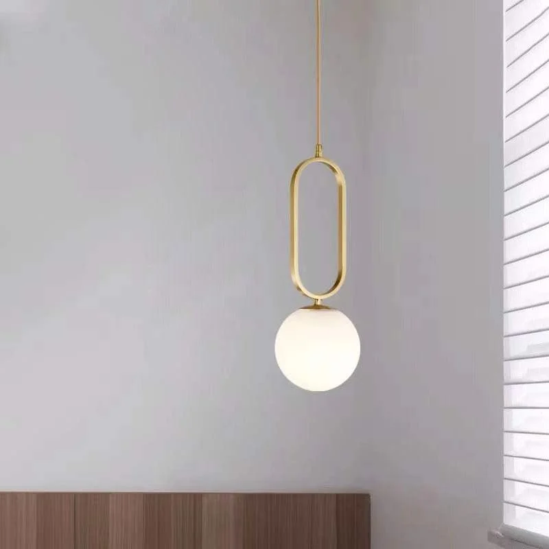 Homeko Hooked Glass Ball Pendant Lights -