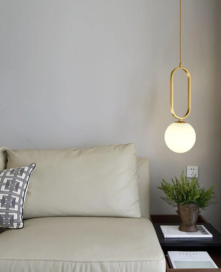 Homeko Hooked Glass Ball Pendant Lights -