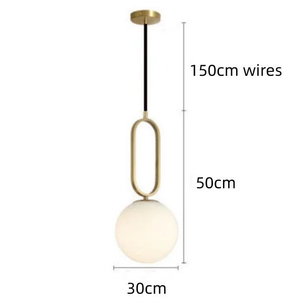 Homeko Hooked Glass Ball Pendant Lights -