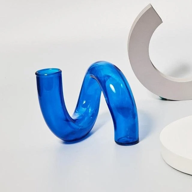 Homeko Horizon Glass Taper Candle Holder & Vase Collection -