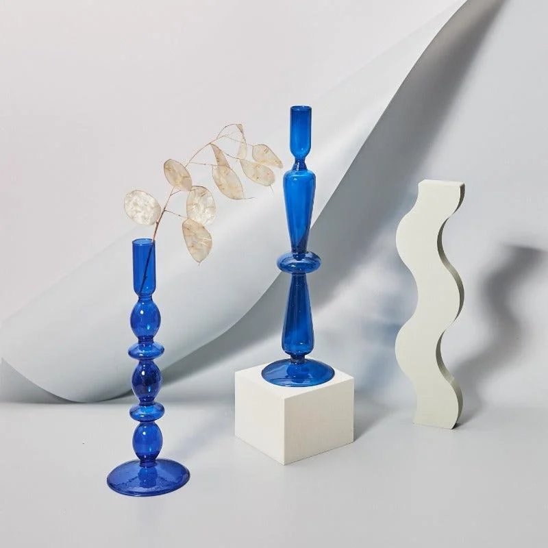 Homeko Horizon Glass Taper Candle Holder & Vase Collection -