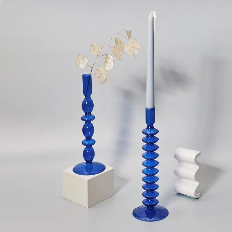 Homeko Horizon Glass Taper Candle Holder & Vase Collection -
