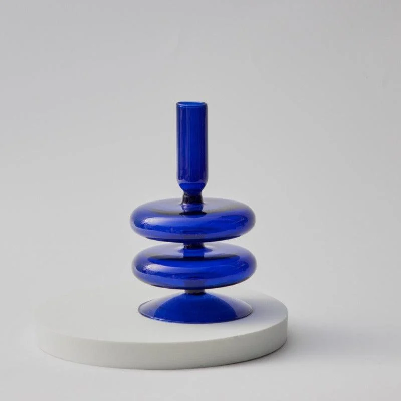 Homeko Horizon Glass Taper Candle Holder & Vase Collection -