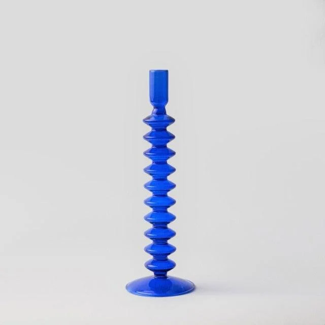 Homeko Horizon Glass Taper Candle Holder & Vase Collection -