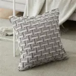 Homeko Horizontal Grid Pillow Cover