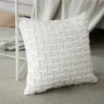 Homeko Horizontal Grid Pillow Cover
