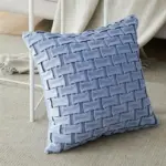 Homeko Horizontal Grid Pillow Cover