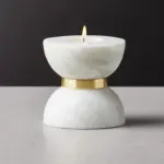 Homeko_Hourglass_White_Marble_Brass_Candle_Holders_-_-4249799 Homeko Hourglass White Marble Brass Candle Holders