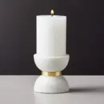 Homeko_Hourglass_White_Marble_Brass_Candle_Holders_-_-4249819 Homeko Hourglass White Marble Brass Candle Holders