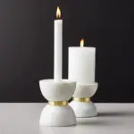 Homeko_Hourglass_White_Marble_Brass_Candle_Holders_-_-4249836 Homeko Hourglass White Marble Brass Candle Holders