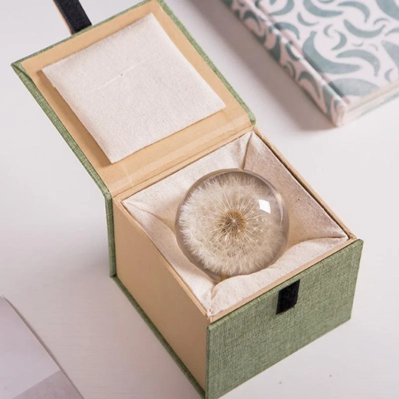 Homeko I See A Bright Future Dandelion Crystal Ball -