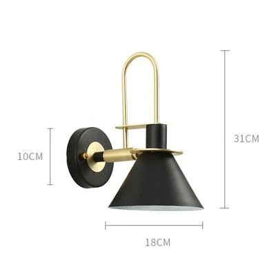 Homeko Industrial Iron Bell Wall Lamps -