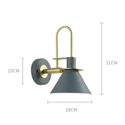 Homeko Industrial Iron Bell Wall Lamps -