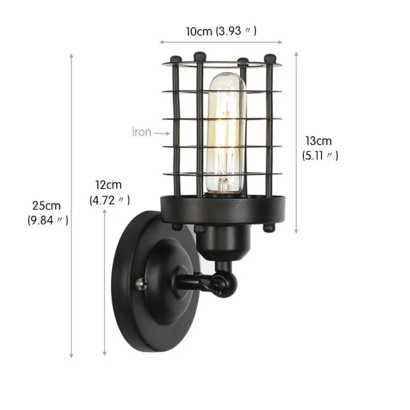 Homeko Industrial Metal Wall Lamps