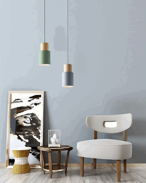 Homeko Ingrid Pendant Light with Wooden Accents -