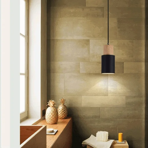 Homeko Ingrid Pendant Light with Wooden Accents -