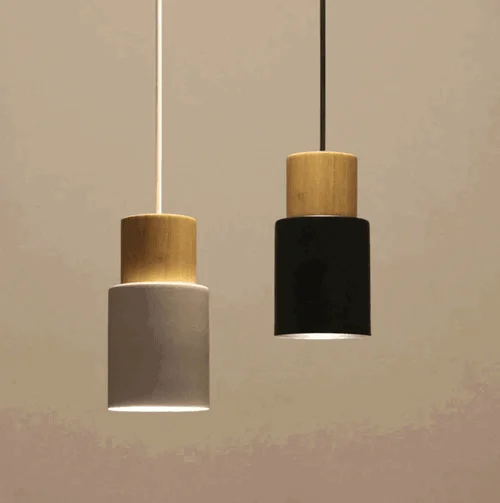 Homeko Ingrid Pendant Light with Wooden Accents -