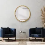 Homeko_Iron_Beaded_Gold_Round_Wall_Mirror_-_-4251344 Homeko Iron Beaded Gold Round Wall Mirror