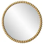 Homeko_Iron_Beaded_Gold_Round_Wall_Mirror_-_-4251350 Homeko Iron Beaded Gold Round Wall Mirror