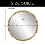 Homeko_Iron_Beaded_Gold_Round_Wall_Mirror_-_-4251362 Homeko Iron Beaded Gold Round Wall Mirror