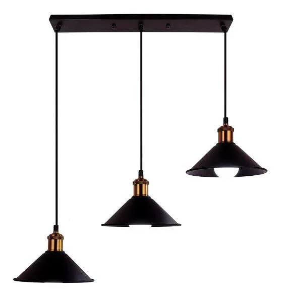 Homeko Iron Plated Industrial Pendant Light -