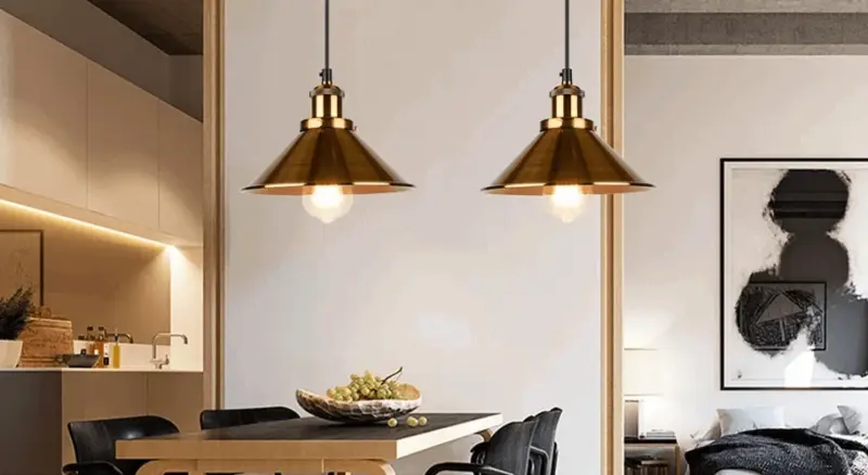 Homeko Iron Plated Industrial Pendant Light