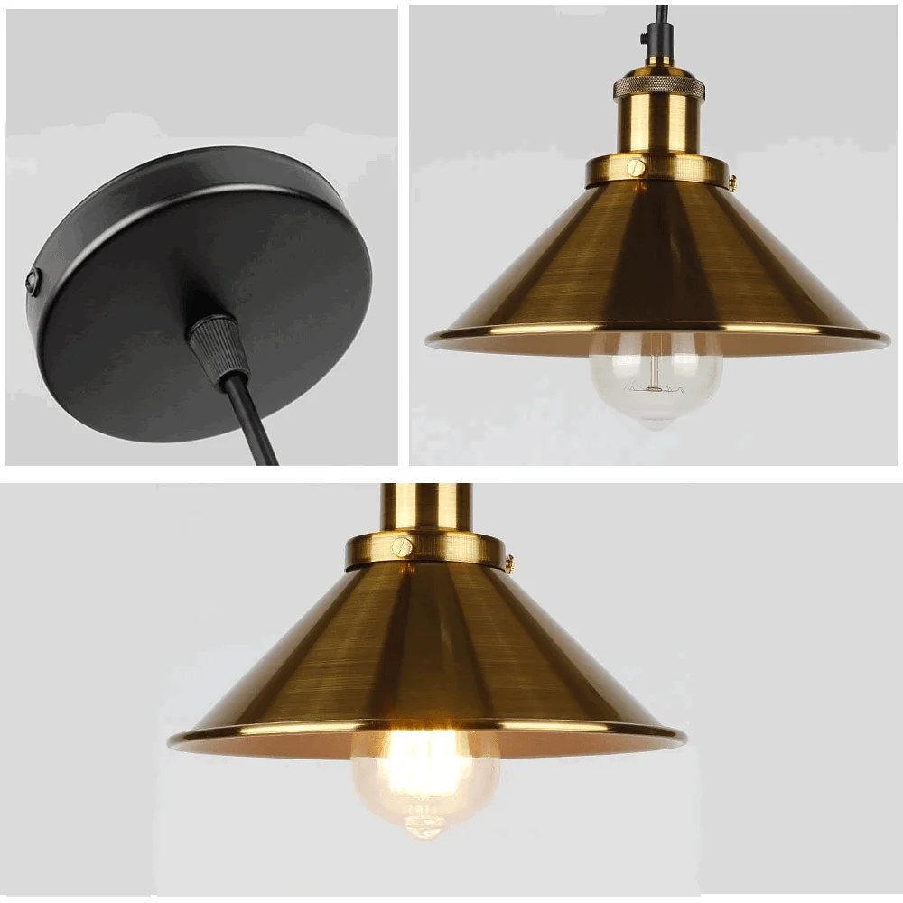 Homeko Iron Plated Industrial Pendant Light -