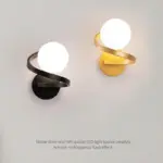 Homeko Iron Spiral Line Ball Wall Light