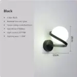 Homeko Iron Spiral Line Ball Wall Light