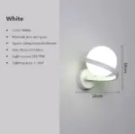 Homeko Iron Spiral Line Ball Wall Light