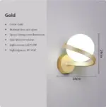 Homeko Iron Spiral Line Ball Wall Light