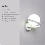 Homeko Iron Spiral Line Ball Wall Light
