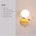 Homeko Iron Spiral Line Ball Wall Light