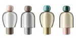 Homeko Italian Glass Dome Easy Rechargeable Table Lamp