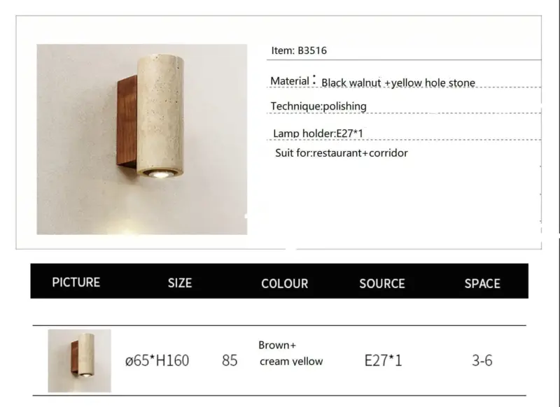 Homeko Japanese Wabi sabi Waterproof Style Wall Lamp