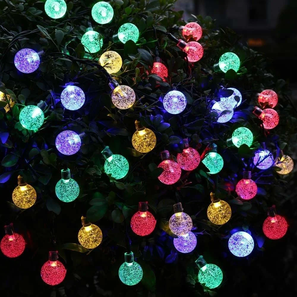 Homeko Jewels - Solar Powered LED Globe String Lights -