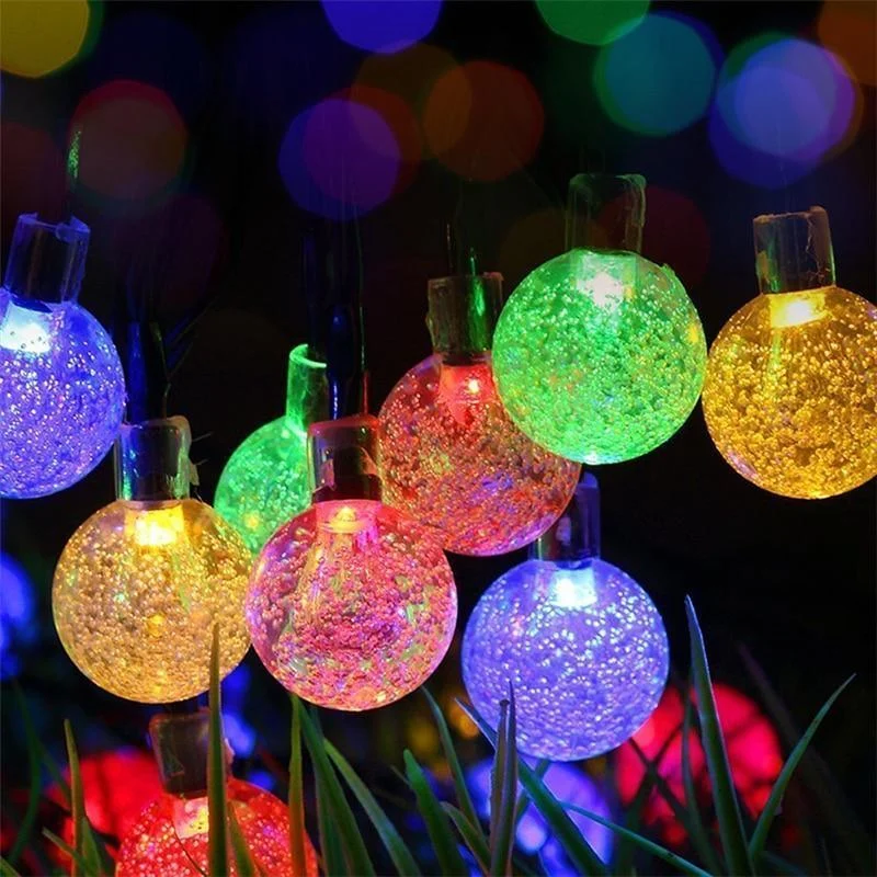 Homeko Jewels - Solar Powered LED Globe String Lights -