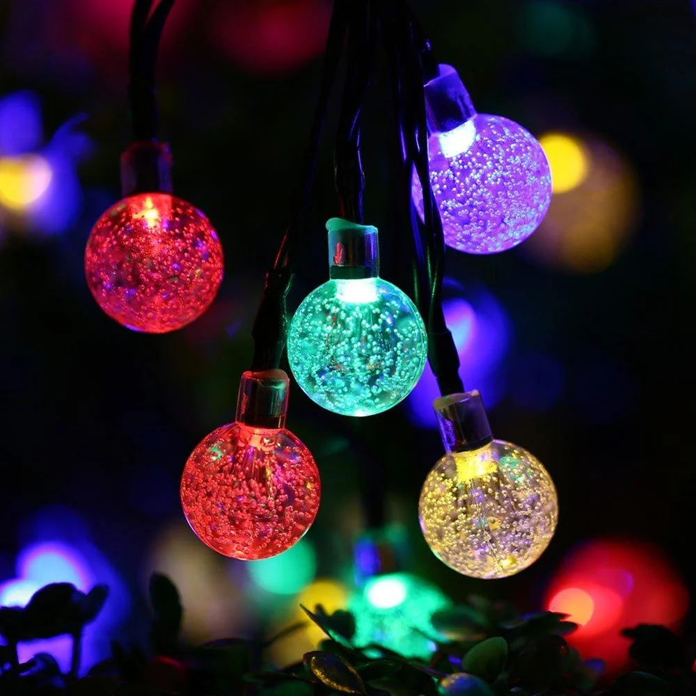 Homeko Jewels - Solar Powered LED Globe String Lights -