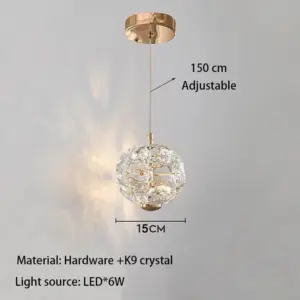 Homeko K9 Pure Crystal Noble Pendant Lamps