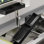 Homeko Kitchen Cutlery Drawer Organizer Trays