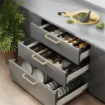 Homeko Kitchen Cutlery Drawer Organizer Trays