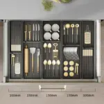 Homeko Kitchen Cutlery Drawer Organizer Trays