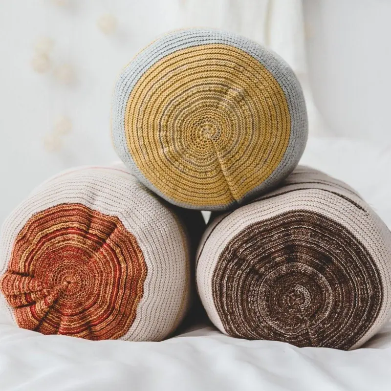 Homeko Knitted Roll Pillow
